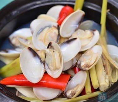Nghêu Hấp Sả