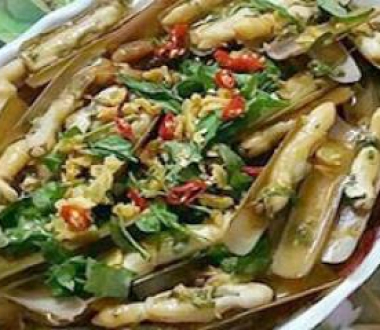 ÓC MÓNG TAY XÀO LÁ QUẾ 
